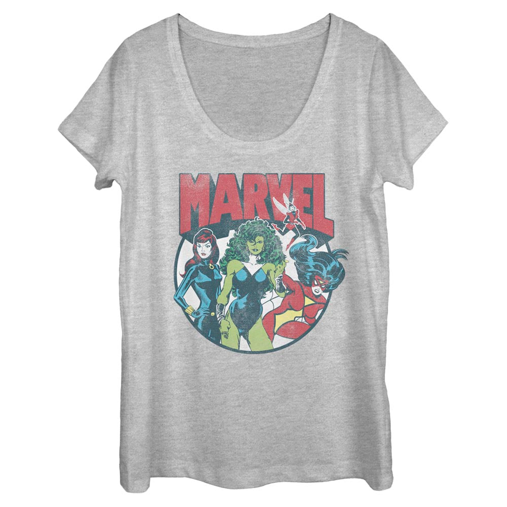 Marvel Marvel Gals Scoop Neck Womens T Shirt