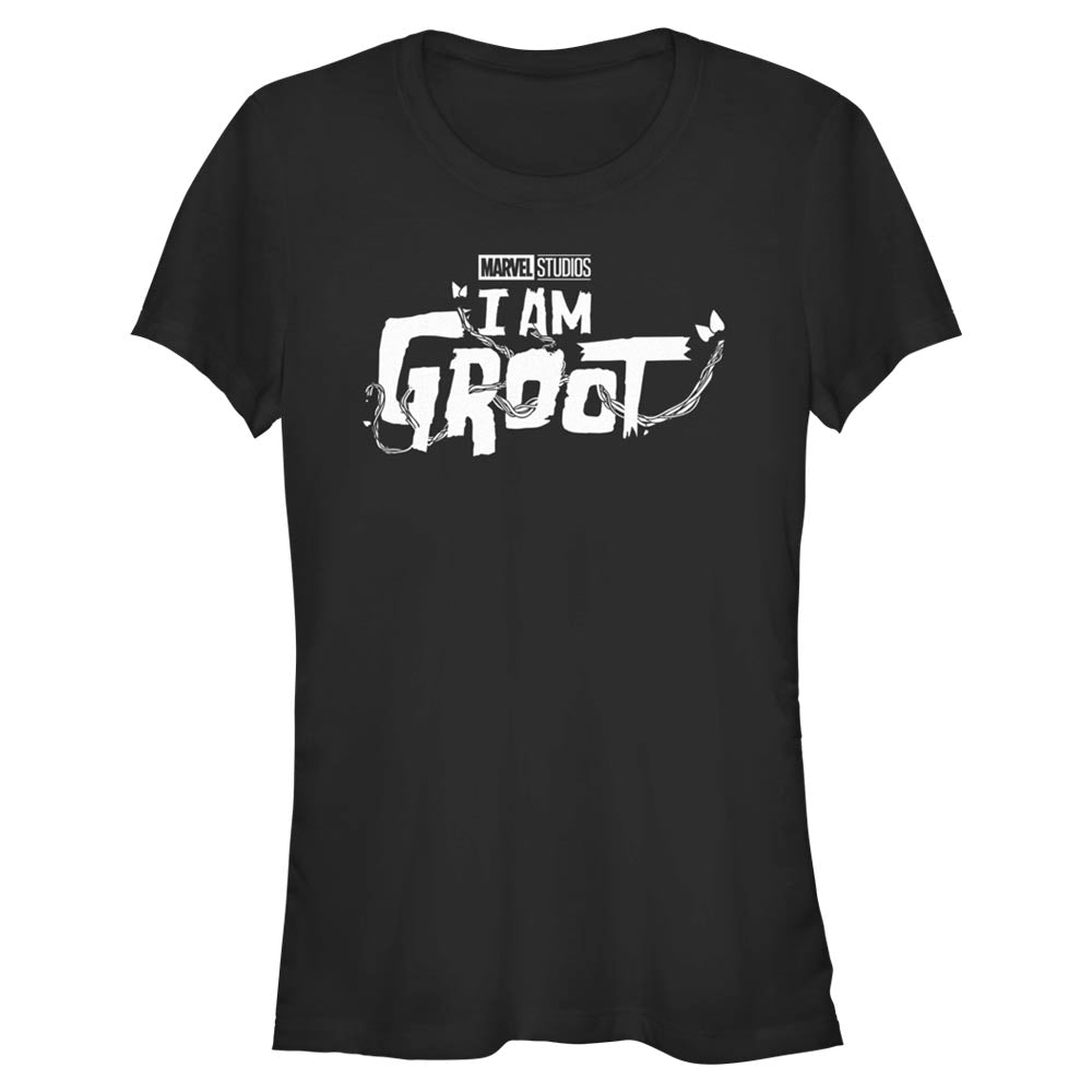 Marvel Groot White Logo Juniors T Shirt