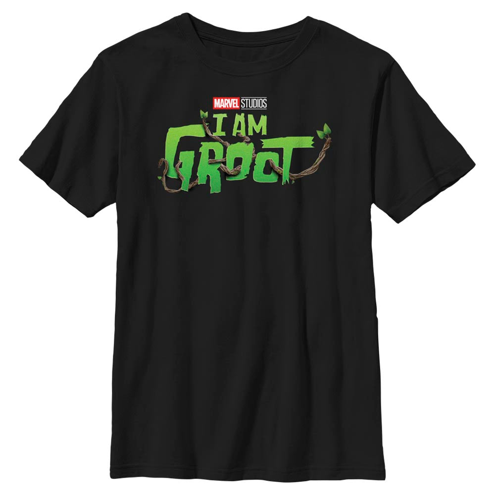 Marvel Groot Main Logo Boys Kids T Shirt