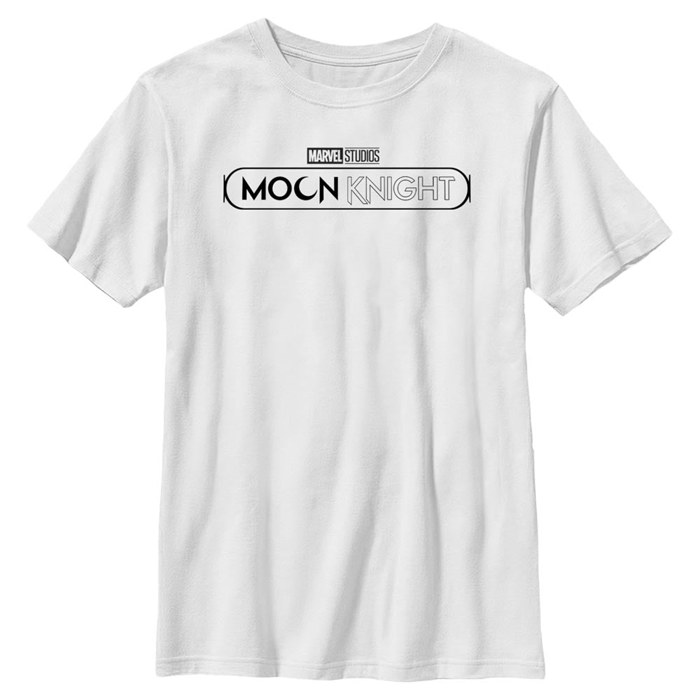 Marvel Moon Knight Black Logo Boys Kids T Shirt