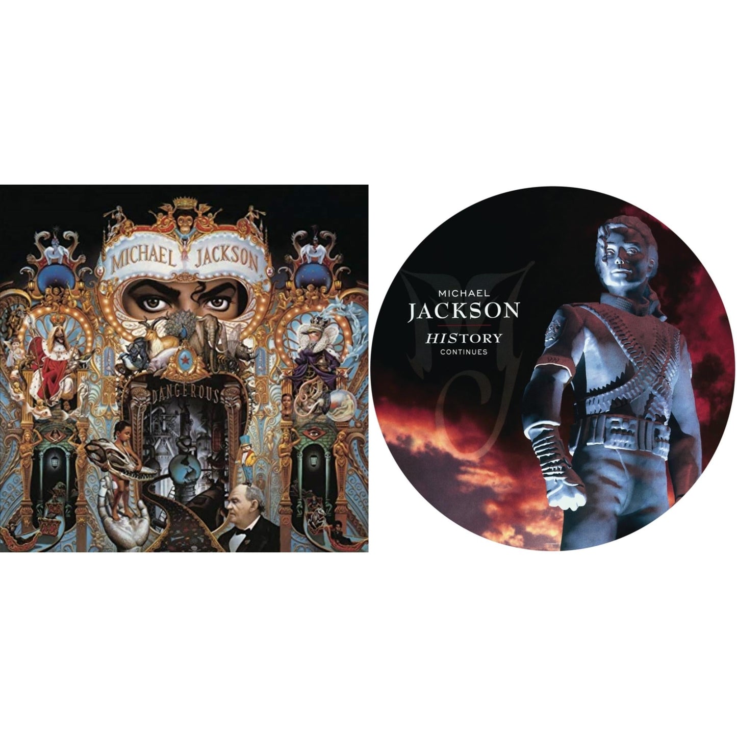 Michael Jackson - History: Continues (2LP/Picture Disc) & Dangerous (180G/2LP)