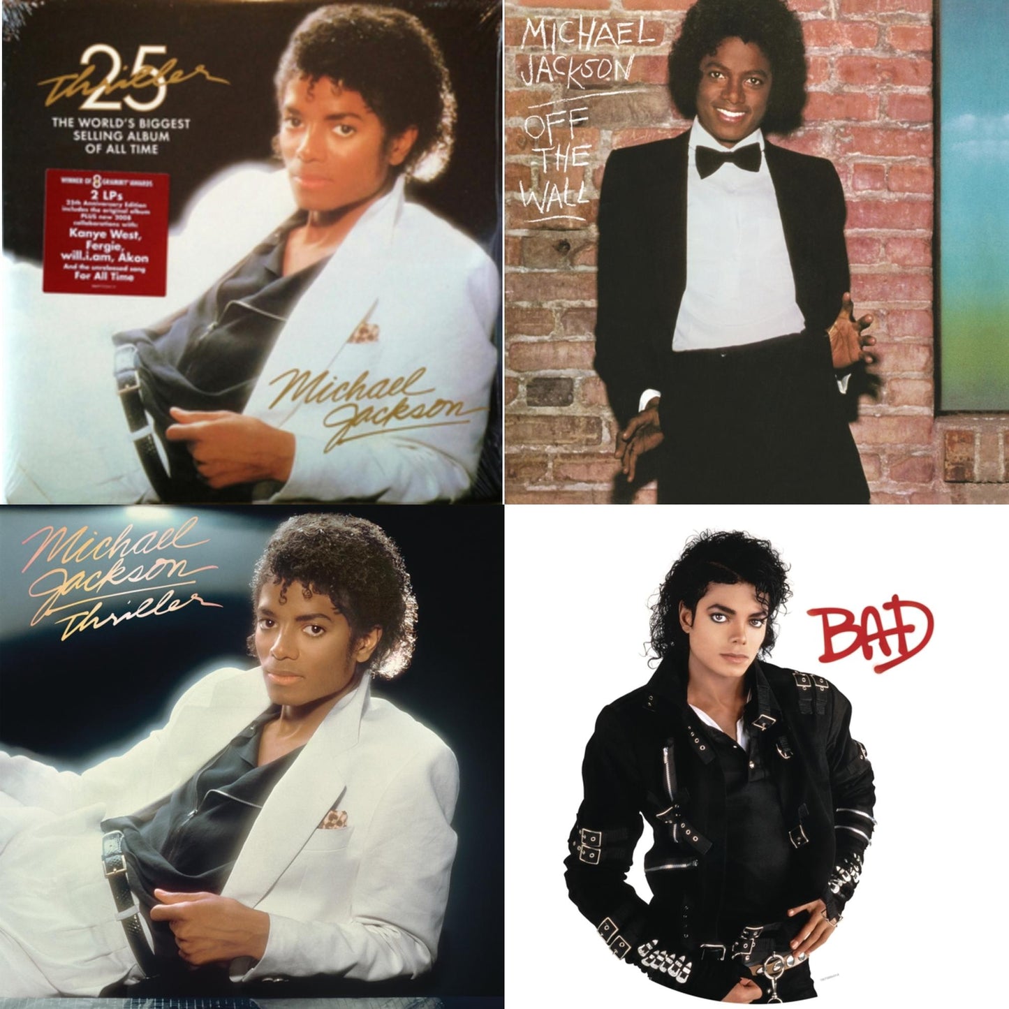 Bad (Picture Disc) & Thriller (25Th Anniversary Edition/2LP/180G/Gatefold) & Thriller (140G/Gatefold) & Off The Wall (140G/Gatefold)