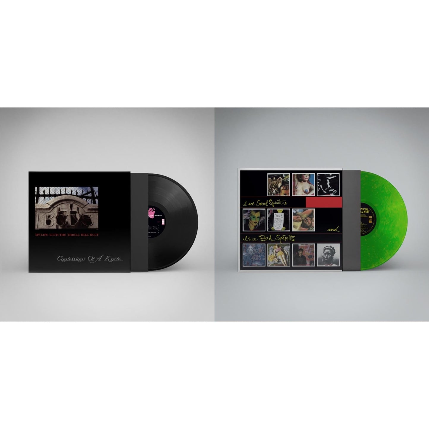 My Life With The Thrill Kill Kult - I See Good Spirits & I See Bad Spirits (Neon Green LP Vinyl) (Ams Exclusive) & Confessions Of A Knife