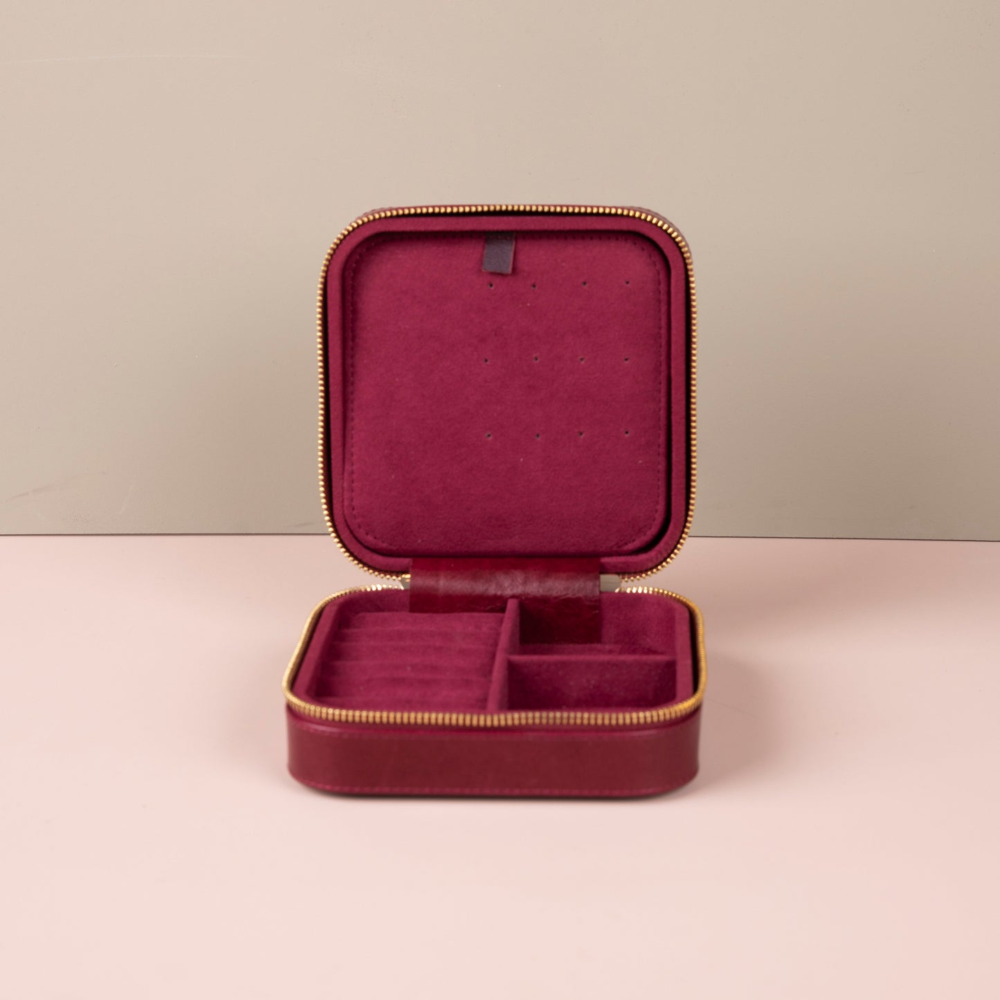 Luxury Travel Jewelry Box – Red - Palermo