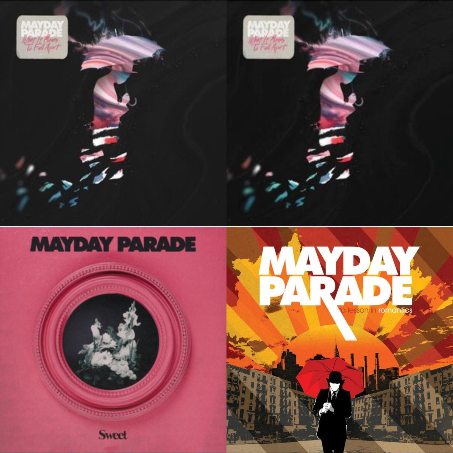 What It Means To Fall Apart & What It Means To Fall Apart (I) & Sweet (Pink LP Vinyl) & Lesson In Romantics (Coke Bottle Clear LP Vinyl)