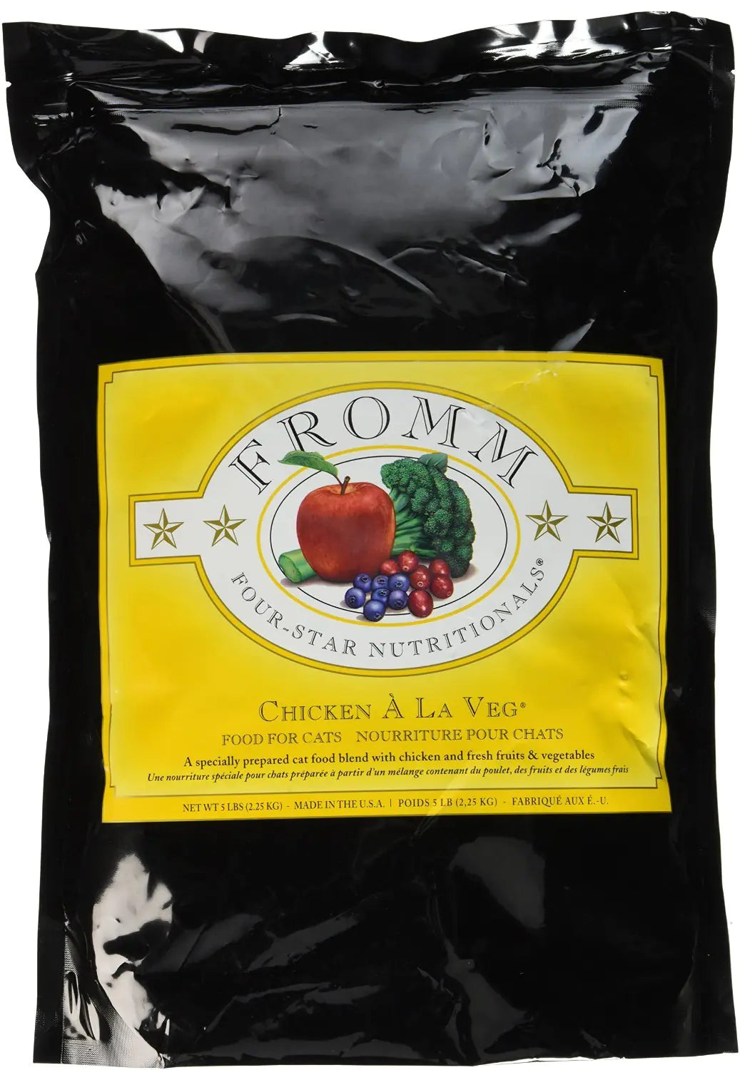 Fromm Four-Star Chicken a La Veg Dry Cat Food 5-Pound Bag