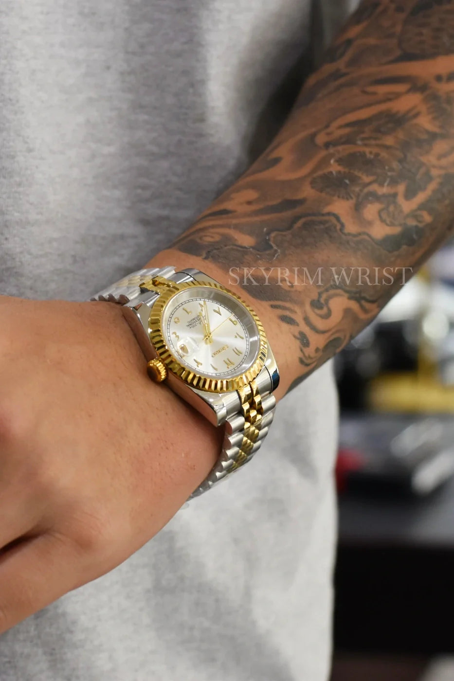 Mod Datejust Two-Tone Gold Arabic