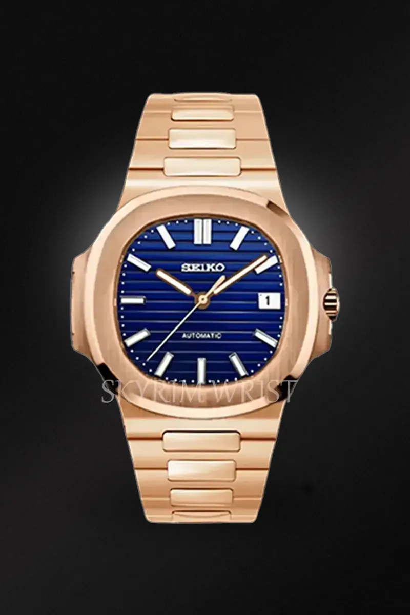 Mod Nautilus Rose Gold Blue