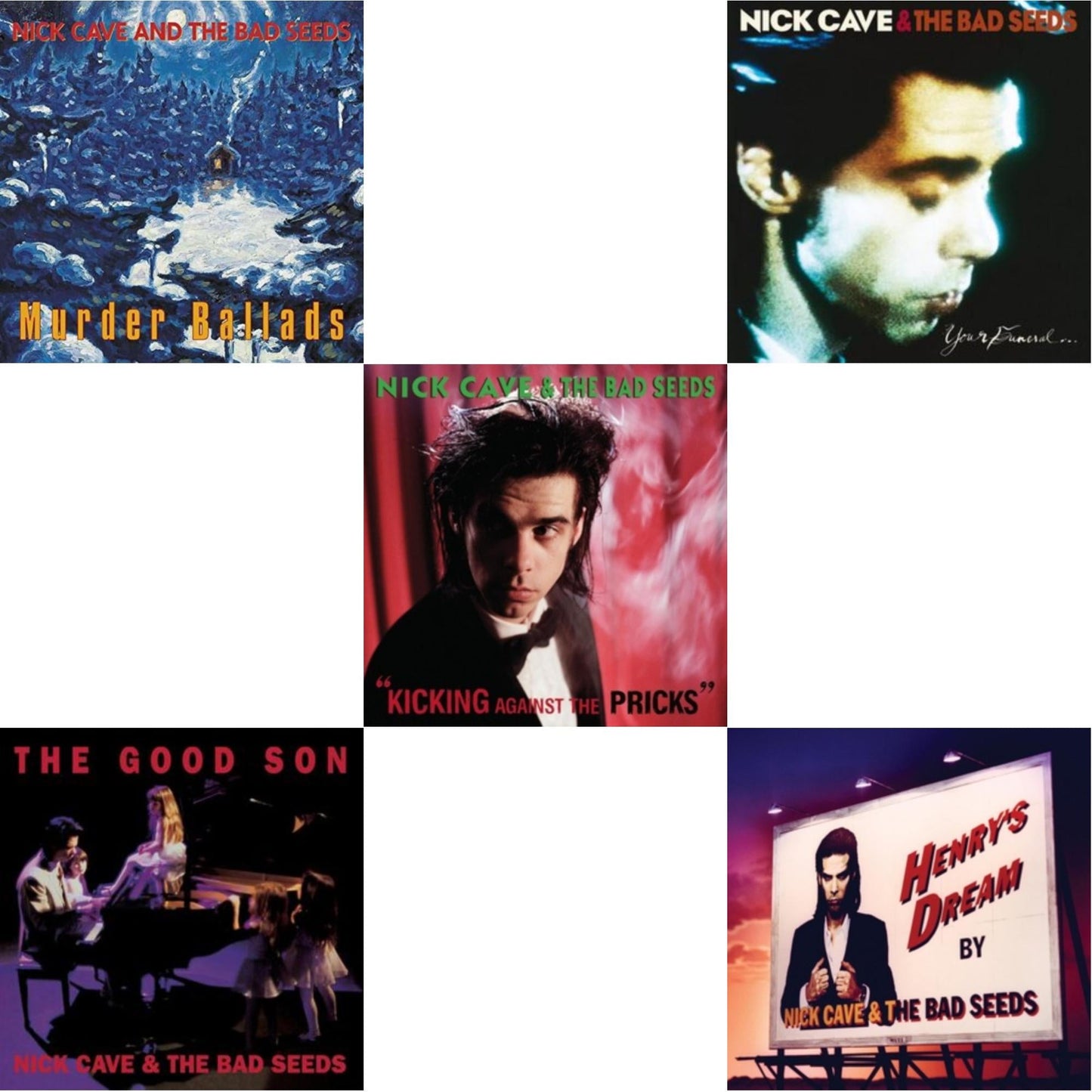 Kicking Against The Pricks & Your Funeral...My Trial (2LP) & Good Son & Henry's Dream & Murder Ballads (X)