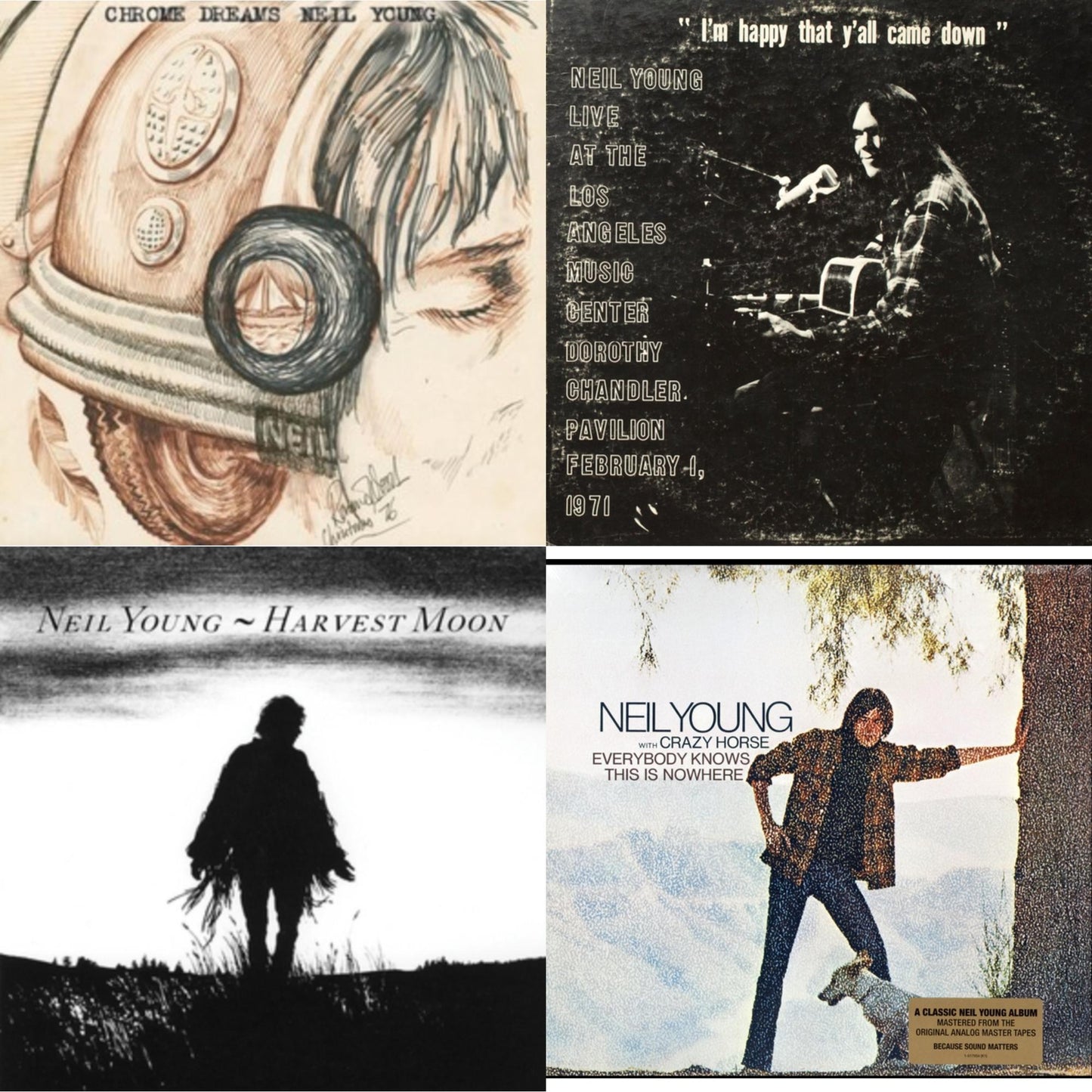 Chrome Dreams (2LP) & Dorothy Chandler Pavilion 1971 & Harvest Moon (2LP) & Everybody Knows This Is Nowhere