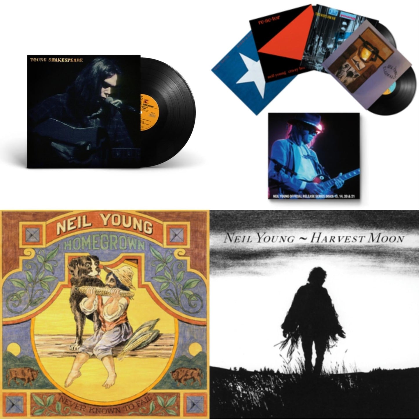 Young Shakespeare & Official Release Series Discs 13, 14, 20 & 21 & Homegrown & Harvest Moon (2LP)
