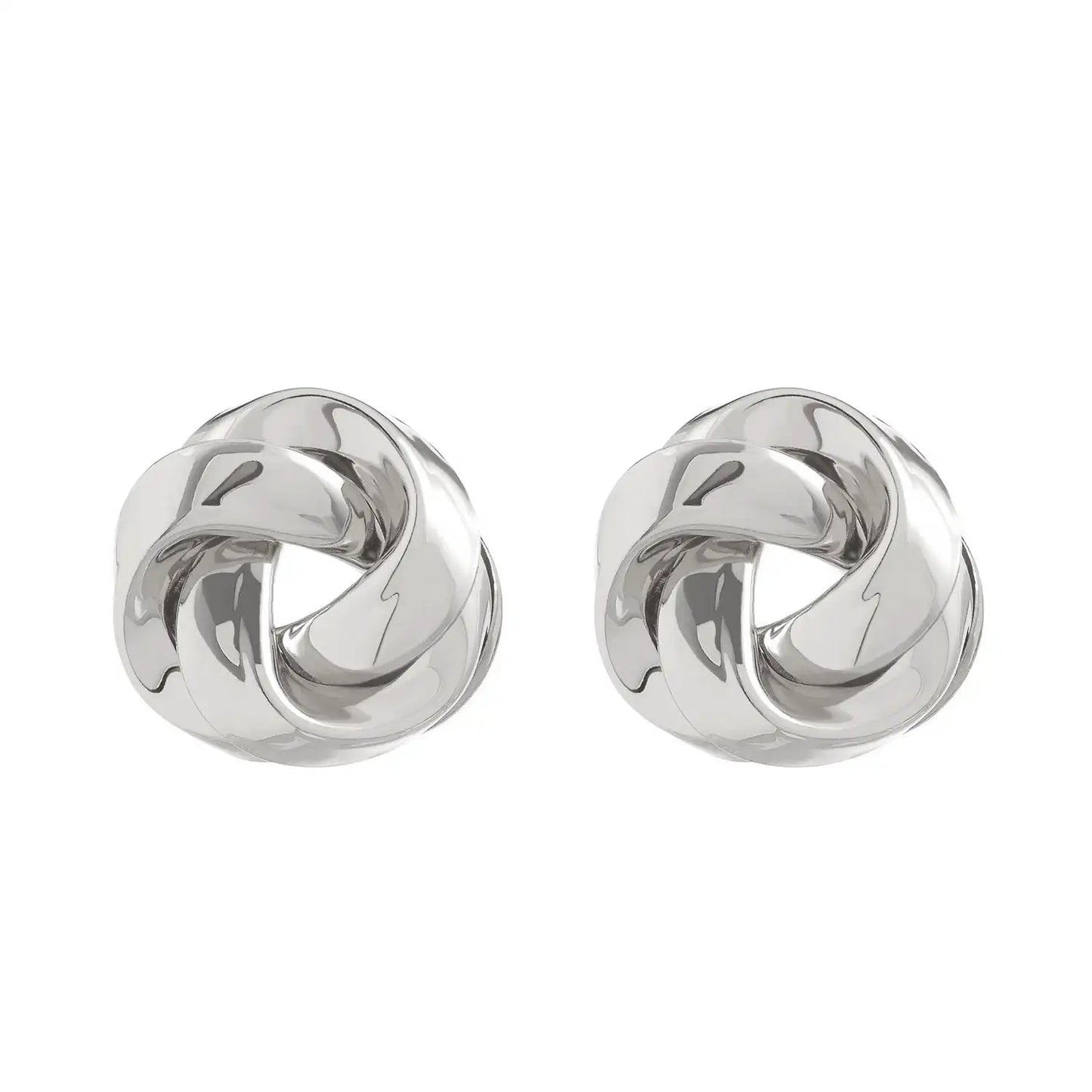 All-match Twisted Alloy Stud Earrings For Women