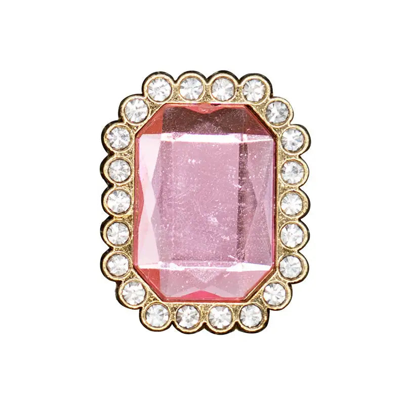 Metal Hole Shoes Flower Shoe Buckle Alloy Pearl