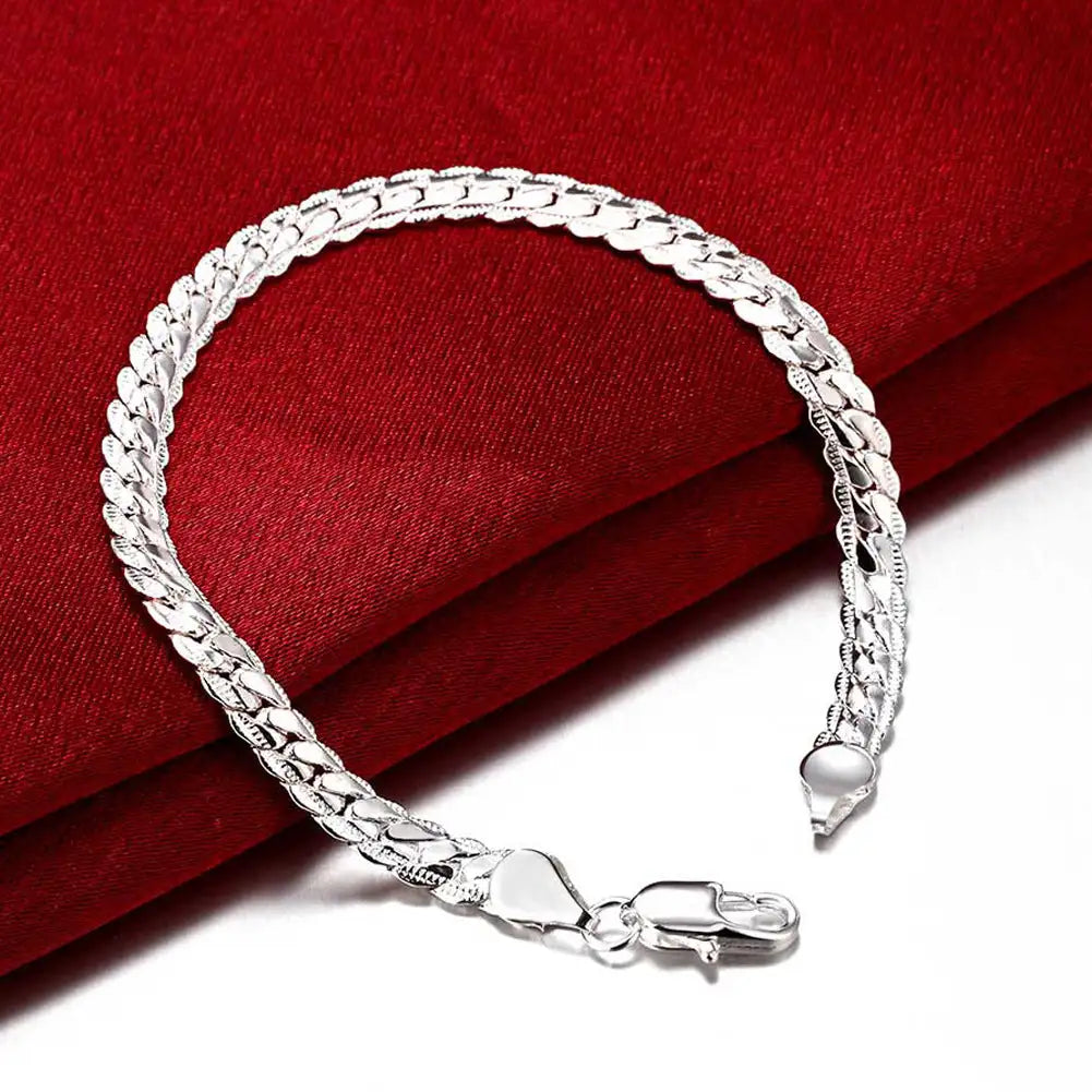 925 Silver Plated Car Lace Bracelet