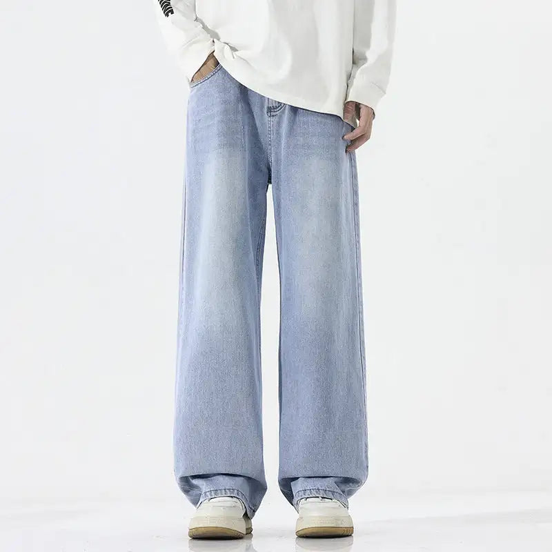 American Retro Straight Jeans Men's All-match Casual