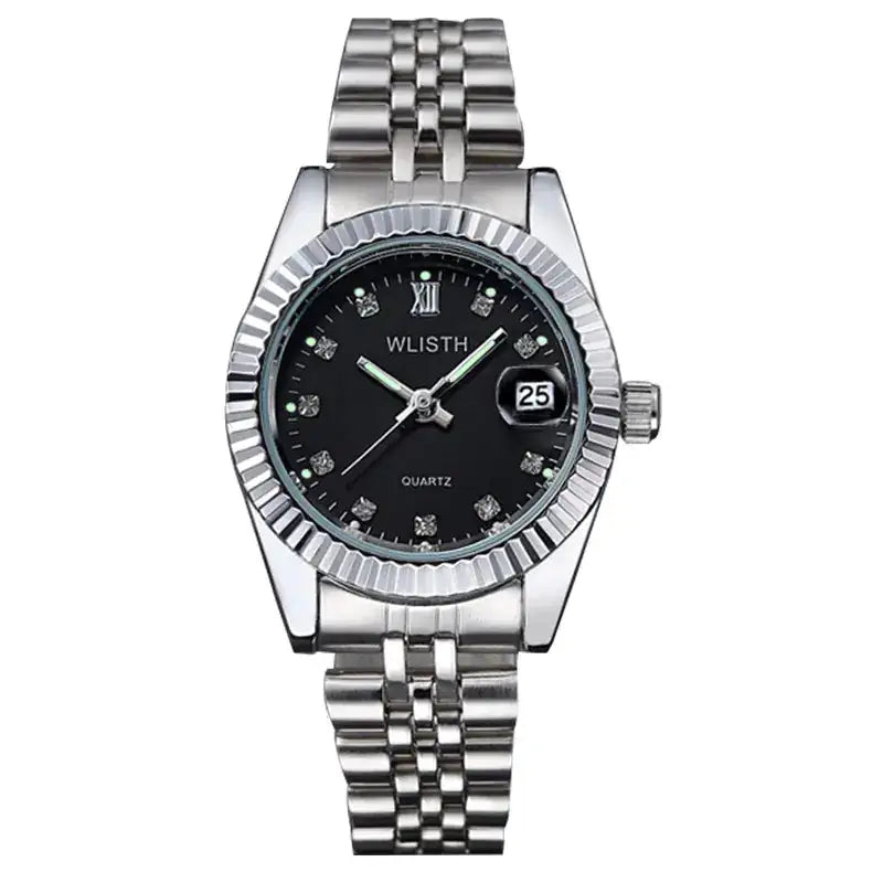 Fashionable Luminous Diamond Quartz Couple Watches
