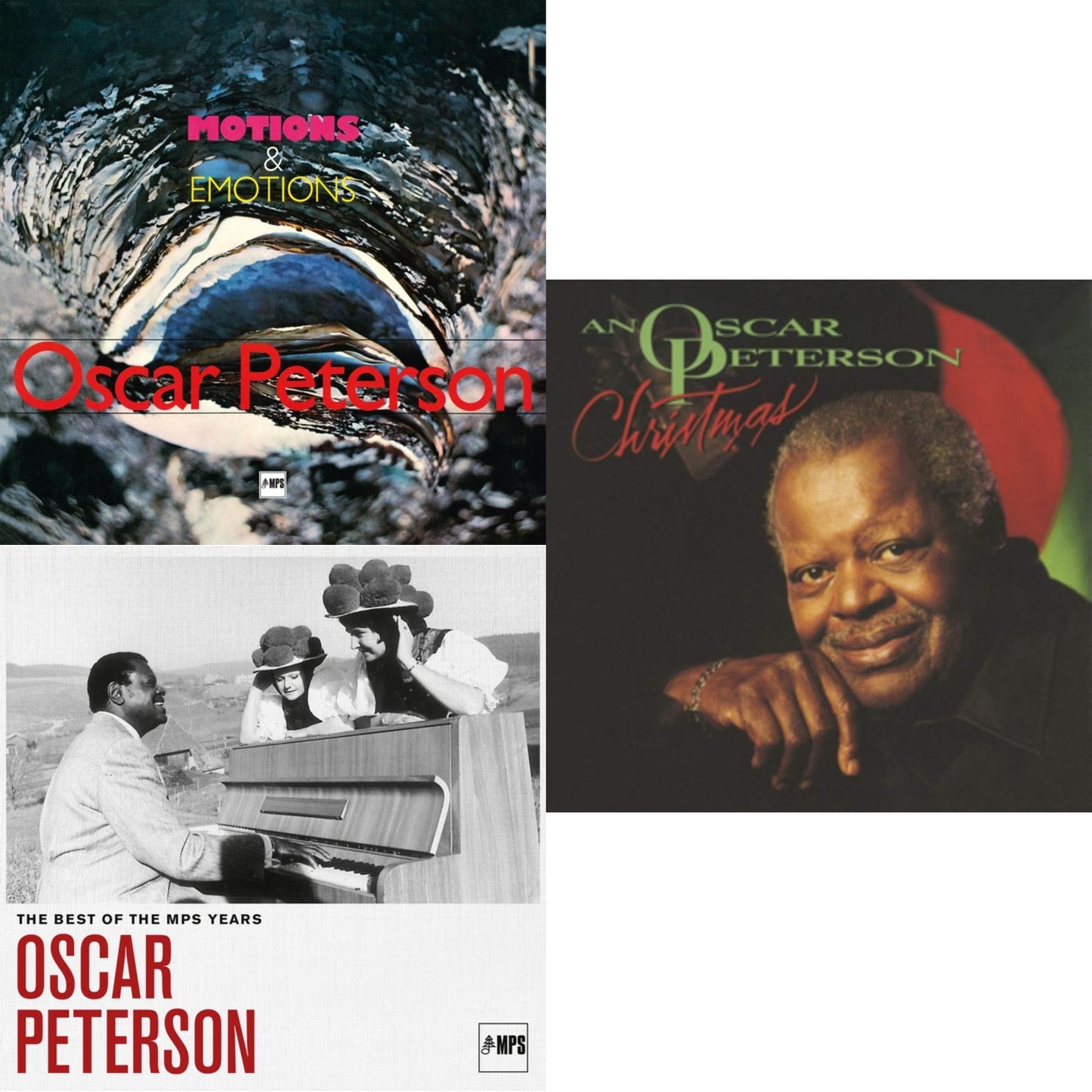 Motions & Emotions (Limited Edition/Numbered/Blue LP Vinyl) & Best Of Mps Years (2LP) & Oscar Peterson Christmas