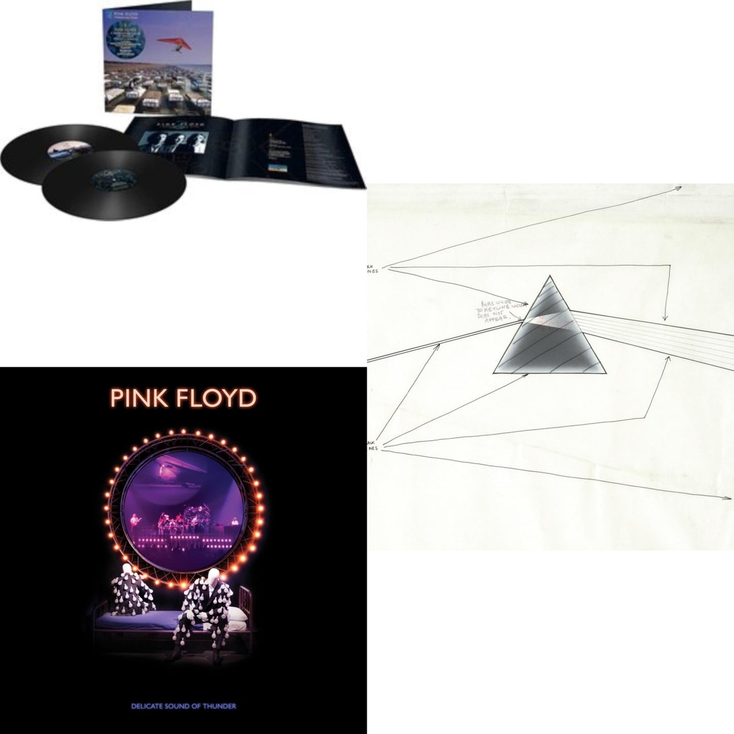 Momentary Lapse Of Reason (Remixed & Updated) (2LP/180G) & Delicate Sound Of Thunder (3LP) & Dark Side Of The Moon Live At Wembley Empire Pool 1974