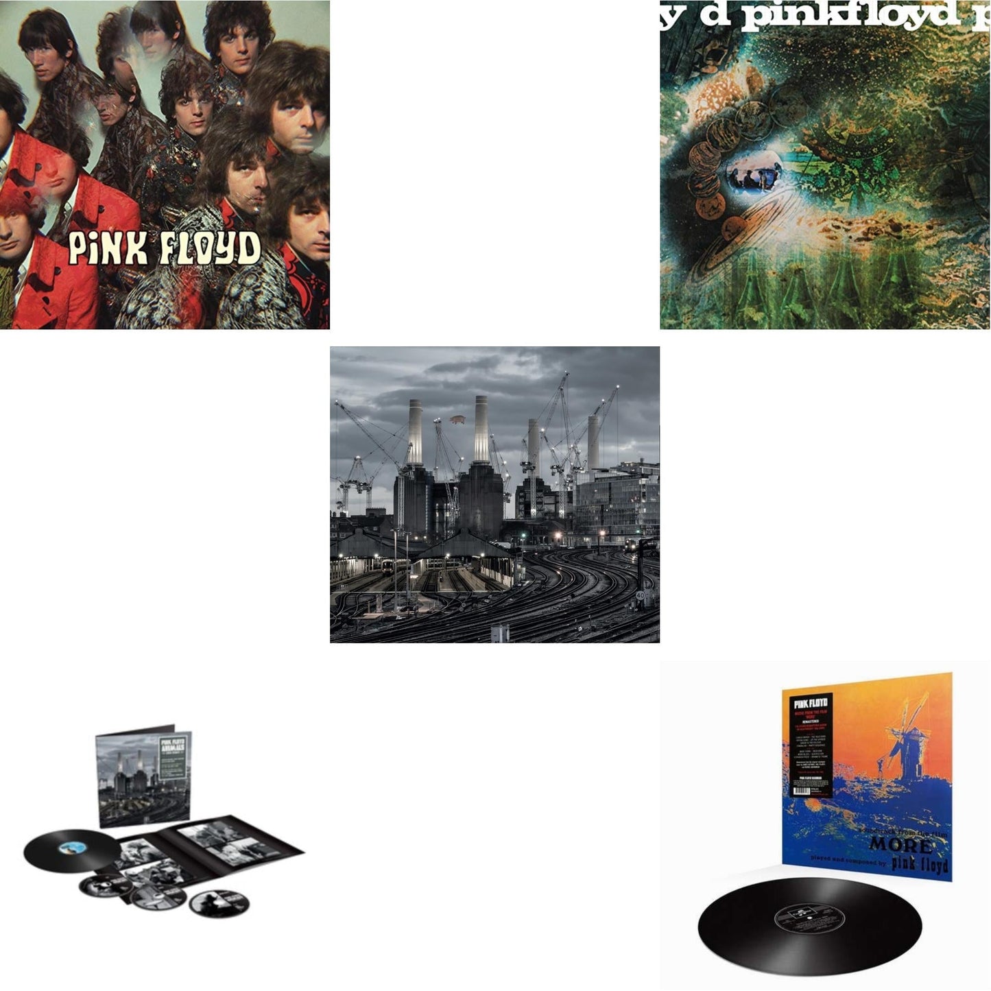 Animals (2018 Remix) (LP/CD/DVD/Blu-Ray/180G) & Animals (2018 Remix) (180G/LP/CD/Blu-Ray/DVD) & Piper At The Gates Of Dawn (180G/2016 Version) & Saucerful Of Secrets (180G) & More (180G)