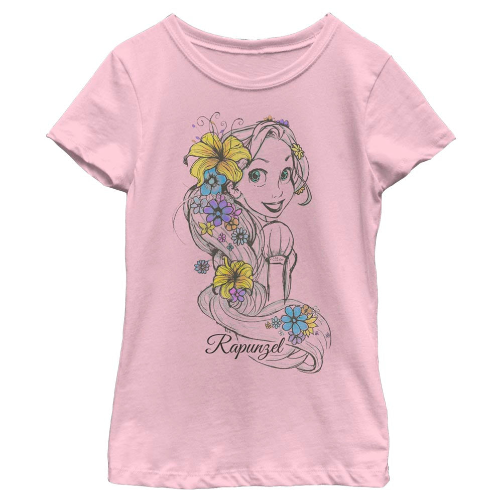 Disney RapunzelSketchAlt Girls Kids T Shirt
