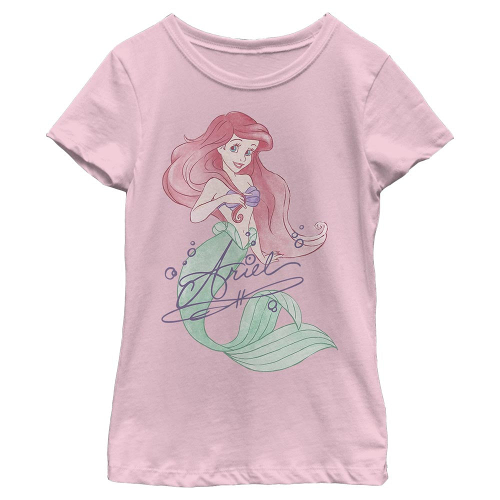 Disney Signed Ariel Girls Kids T Shirt