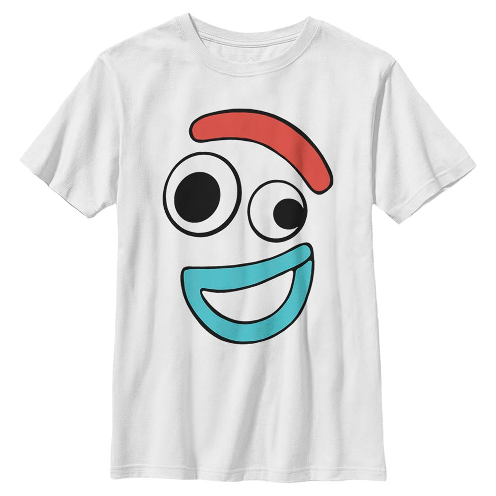 Disney Big Face Smiling Forky Boys Kids T Shirt
