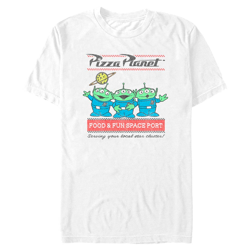 Disney Pizza Planet Surf Mens T Shirt