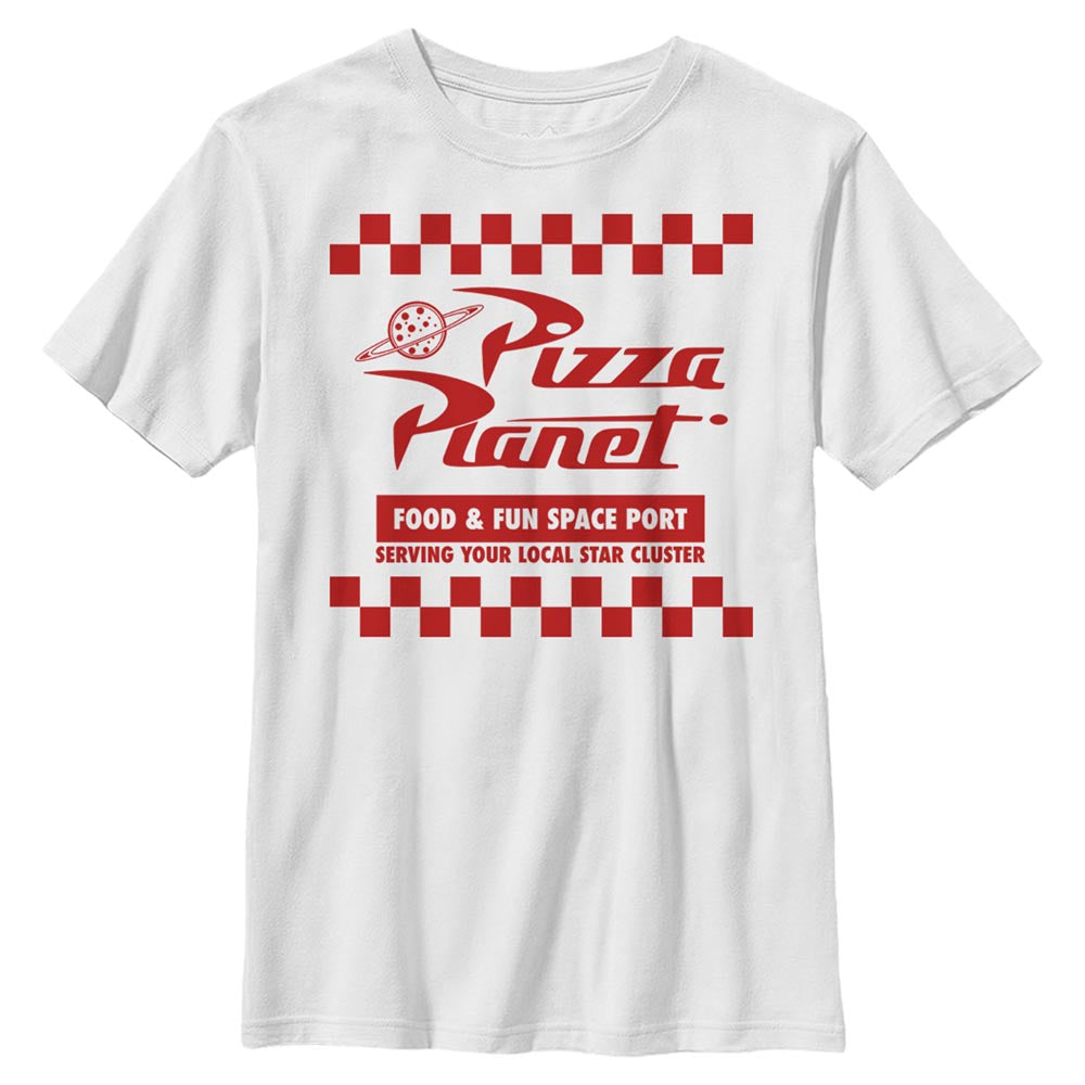 Disney Pizza Planet Box Boys Kids T Shirt