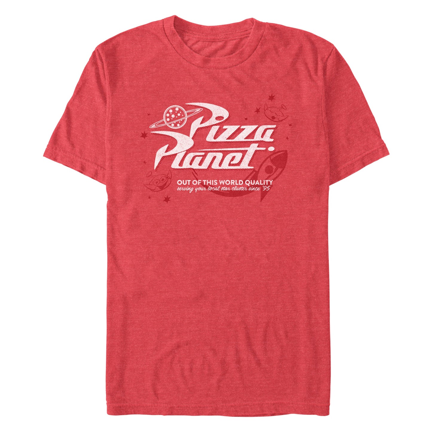 Disney Retro Pizza Planet Mens T Shirt