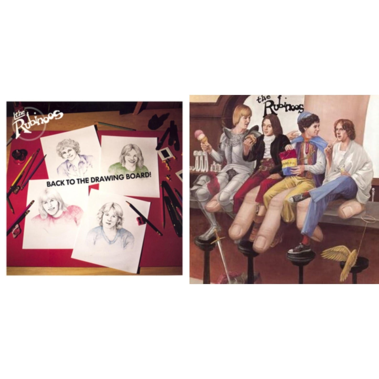 Rubinoos & Back To The Drawing Board (Ruby With Black Splatter LP Vinyl)