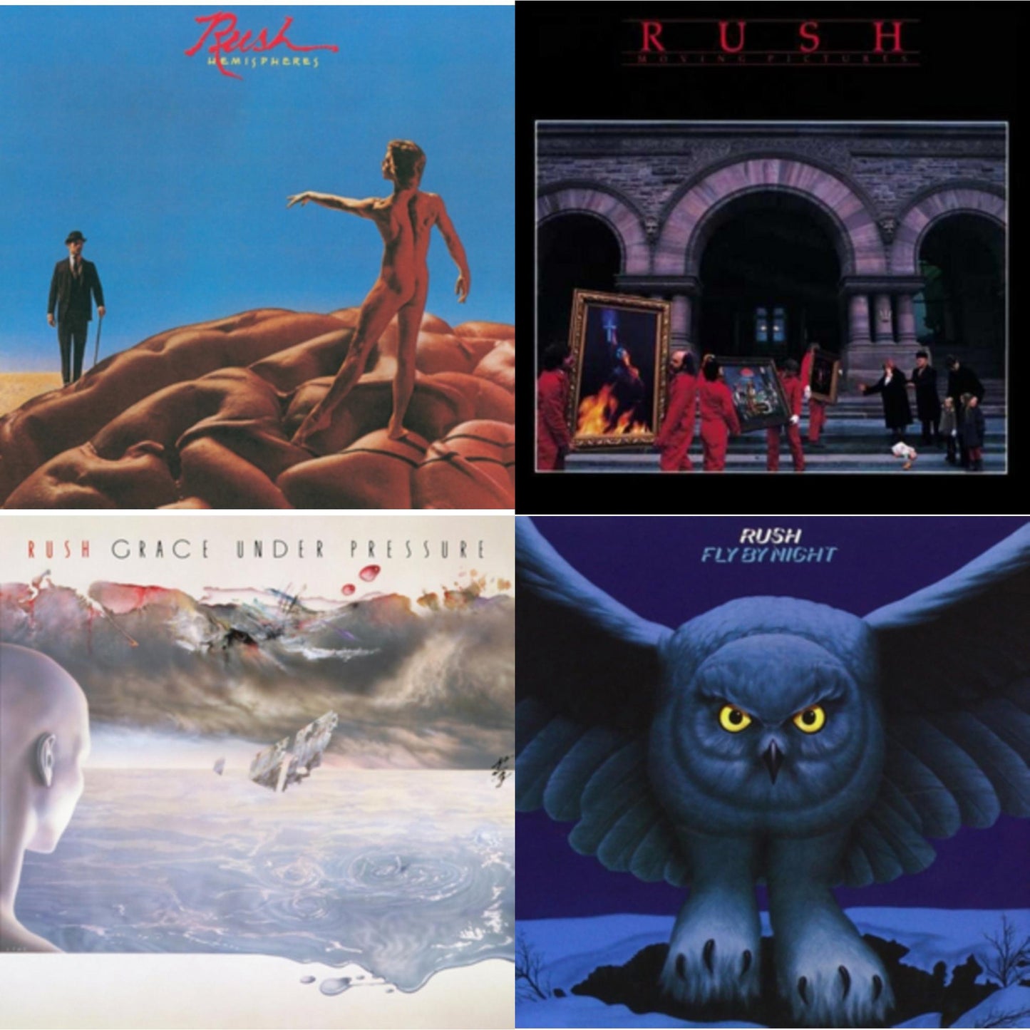 Fly By Night (180G) & Hemispheres (180G) & Moving Pictures (180G LP Vinyl/Dl Card) & Grace Under Pressure (180G)