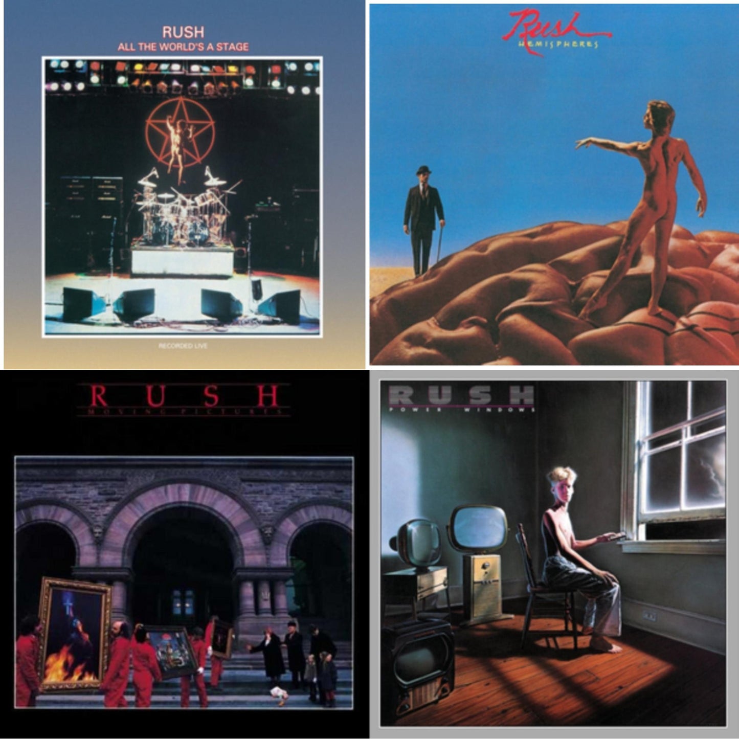 All The World's A Stage (180G) & Hemispheres (180G) & Moving Pictures (180G LP Vinyl/Dl Card) & Power Windows (180G)