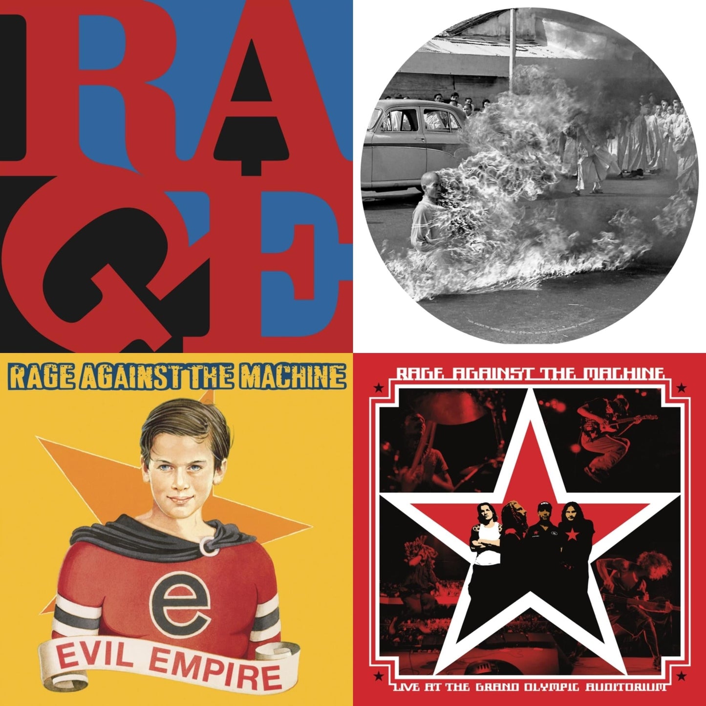 Live At The Grand Olympic Auditorium (2LP/180G Vinyl) & Renegades (180G LP Vinyl) & Evil Empire (Pa) (180G) & Rage Against The Machine (X) (Picture Disc)