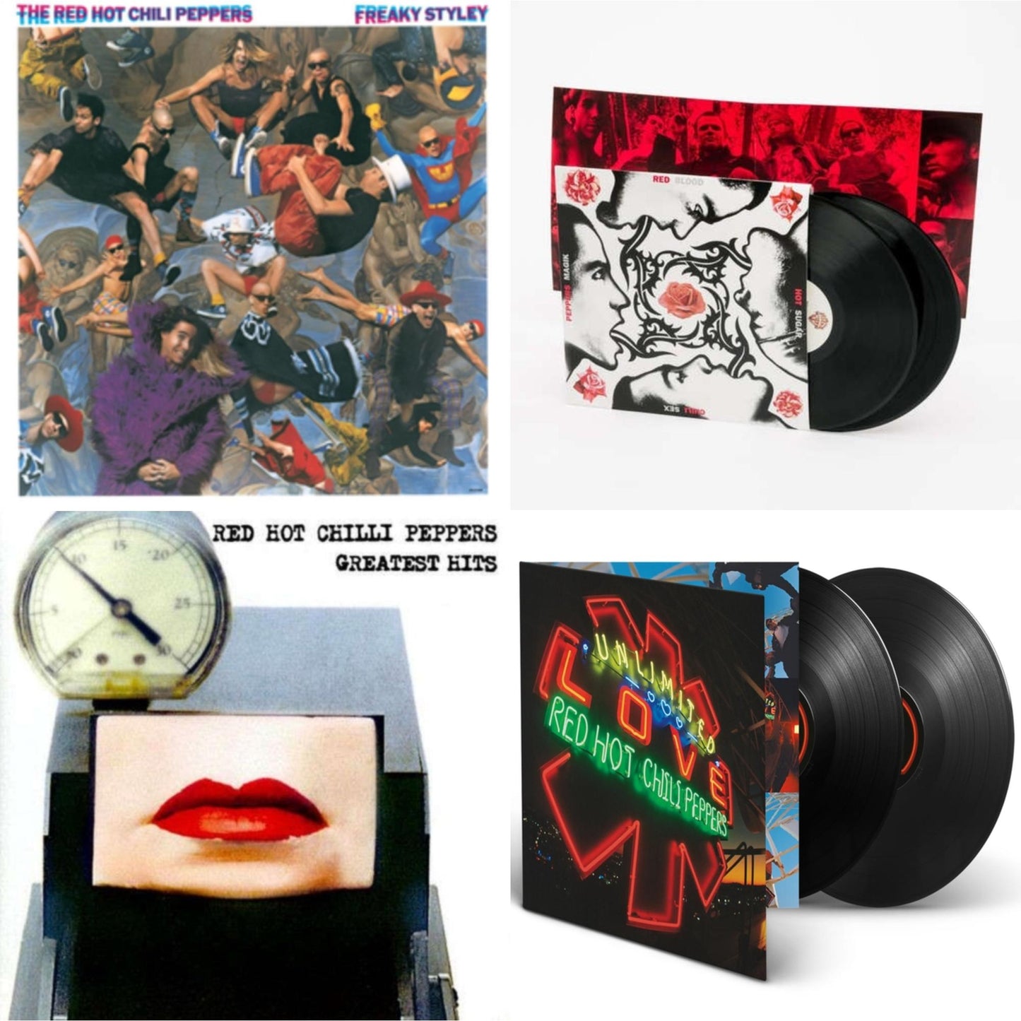 Greatest Hits (X) & Unlimited Love (Deluxe/2LP) & Blood Sugar Sex Magik & Freaky Styley