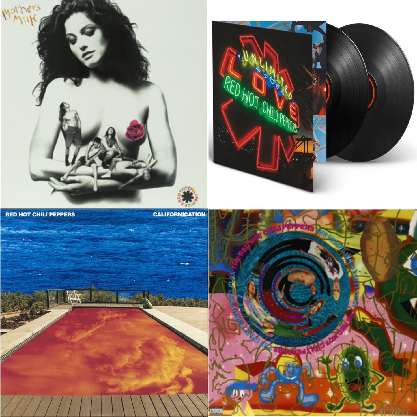Californication (2LP/180G) & Unlimited Love (Deluxe/2LP) & Mother's Milk & Uplift Mofo Party Plan