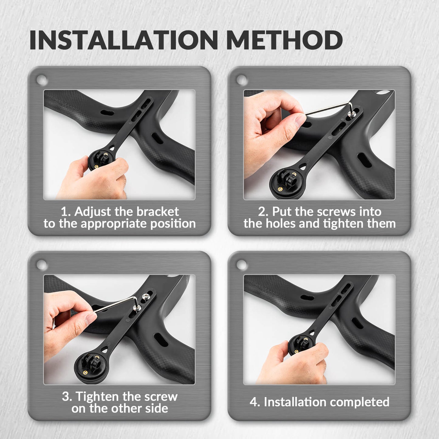 ROCKBROS Bicycle Computer Mount Compatible with Sport Camera Adapter