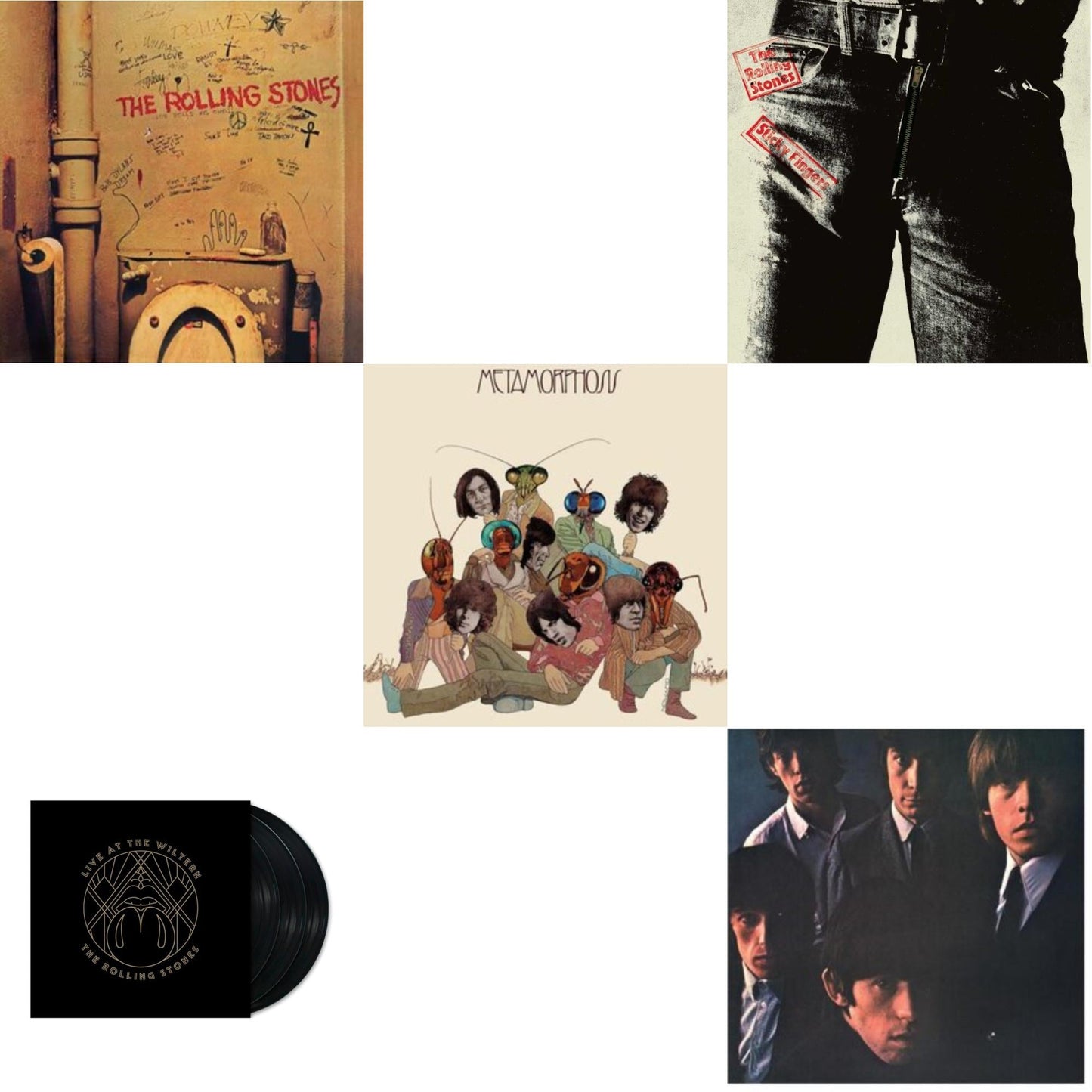 Beggars Banquet & Rolling Stones No.2 (180G) & Metamorphosis & Live At The Wiltern (3LP) & Sticky Fingers
