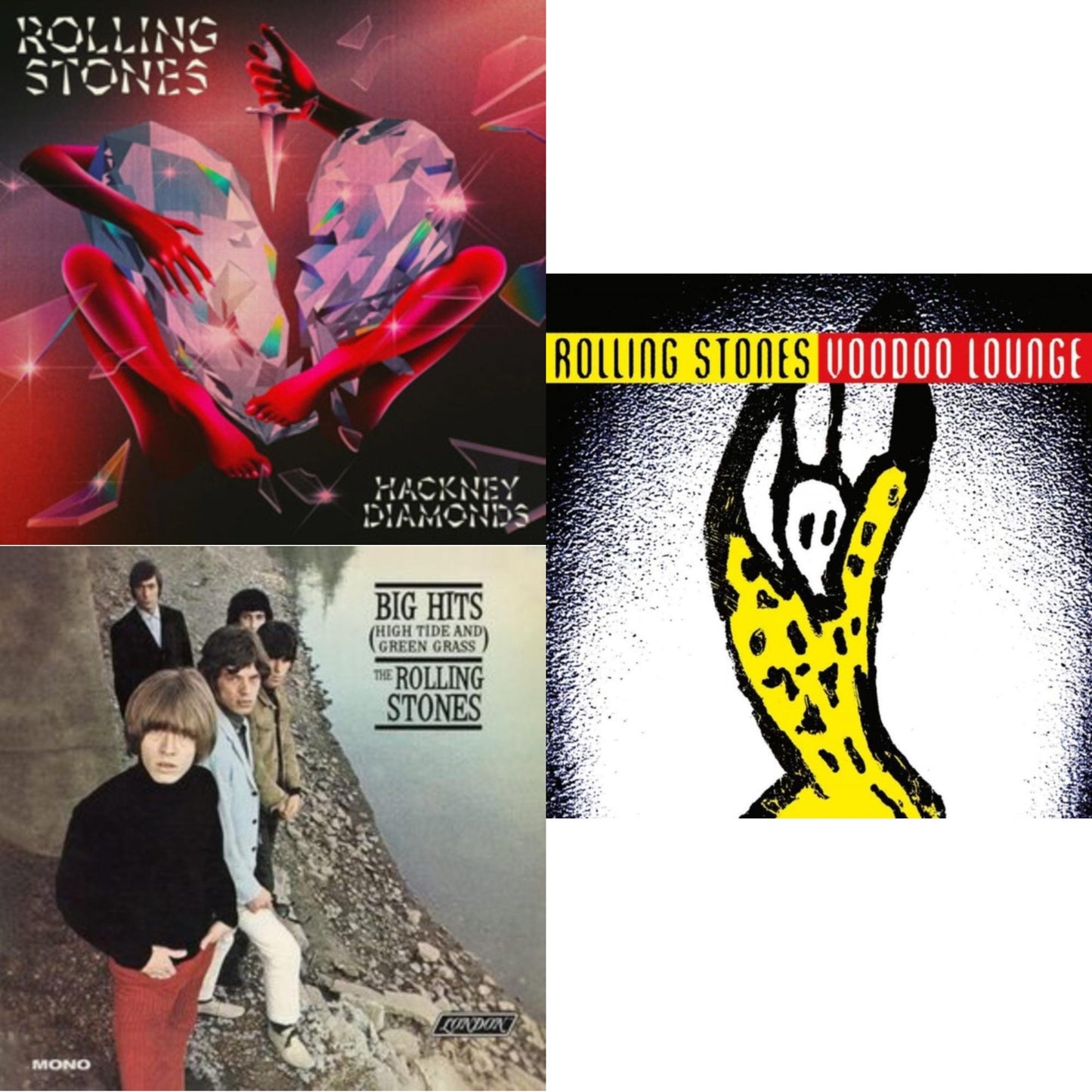 Big Hits (High Tide Green Grass LP Vinyl) & Hackney Diamonds & Voodoo Lounge (30Th Anniversary) (Red/Yellow Vinyl/2LP)