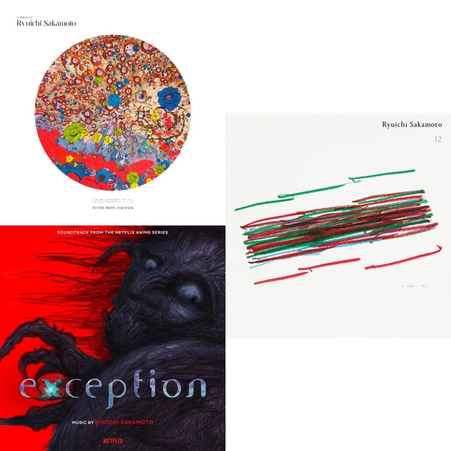 Tribute To Ryuichi Sakamoto To The Moon And Back & Exception Ost (150G/2LP) & 12 (2LP/Clear Vinyl)