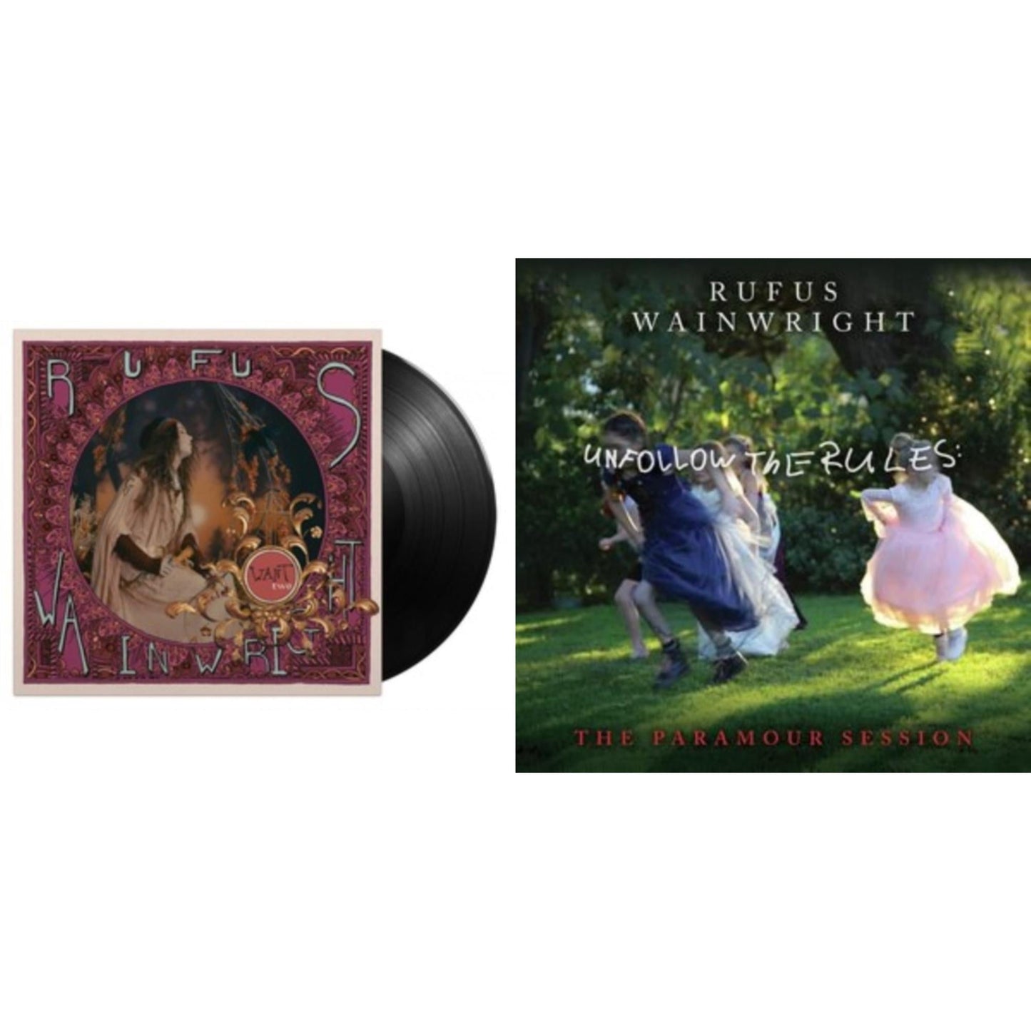 Rufus Wainwright - Unfollow The Rules (The Paramour Session) & Want Two (180G) - LP Vinyl Bundle