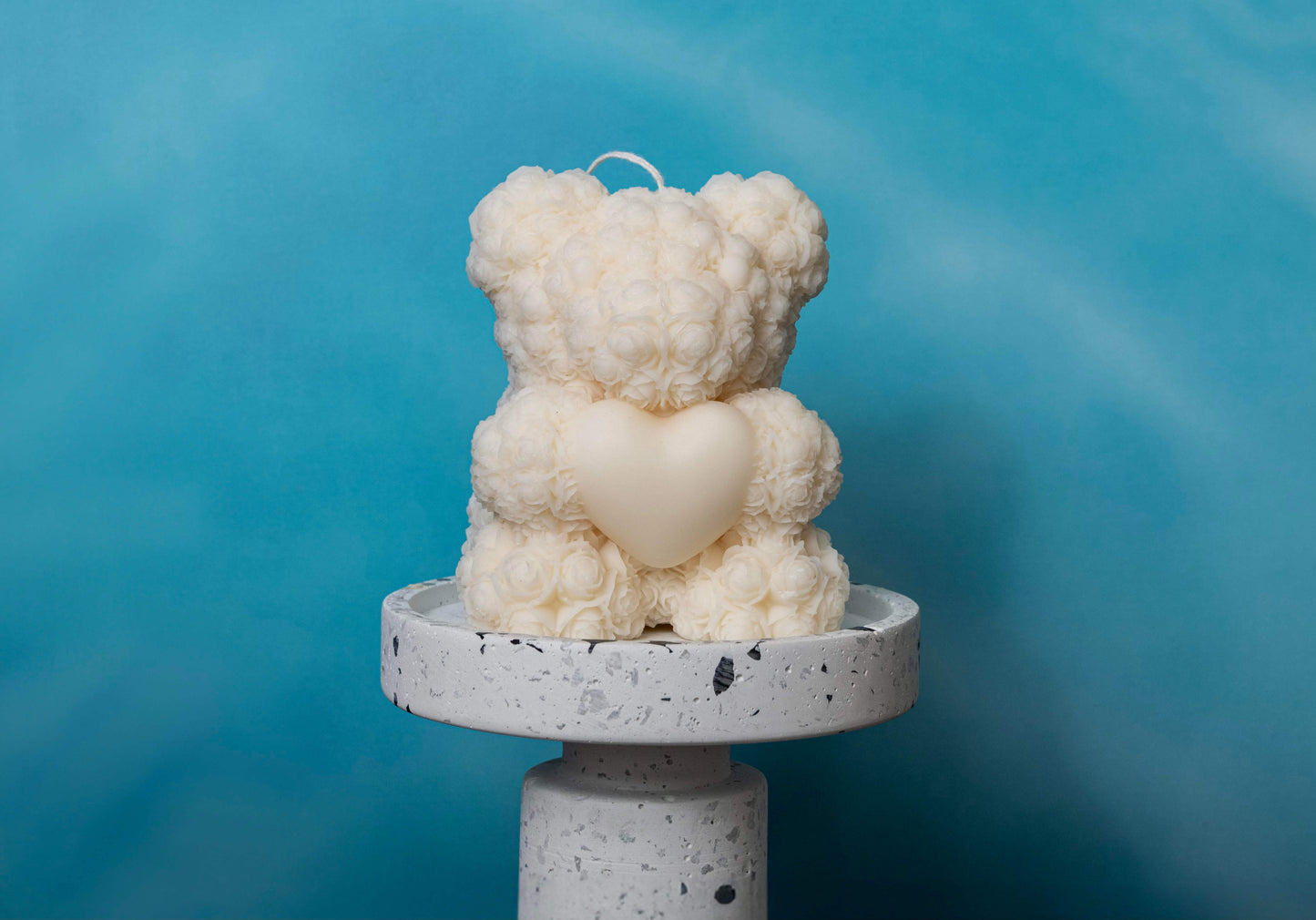 Handmade Rose Bear Candle - Unique Decorative Gift for Home Decor