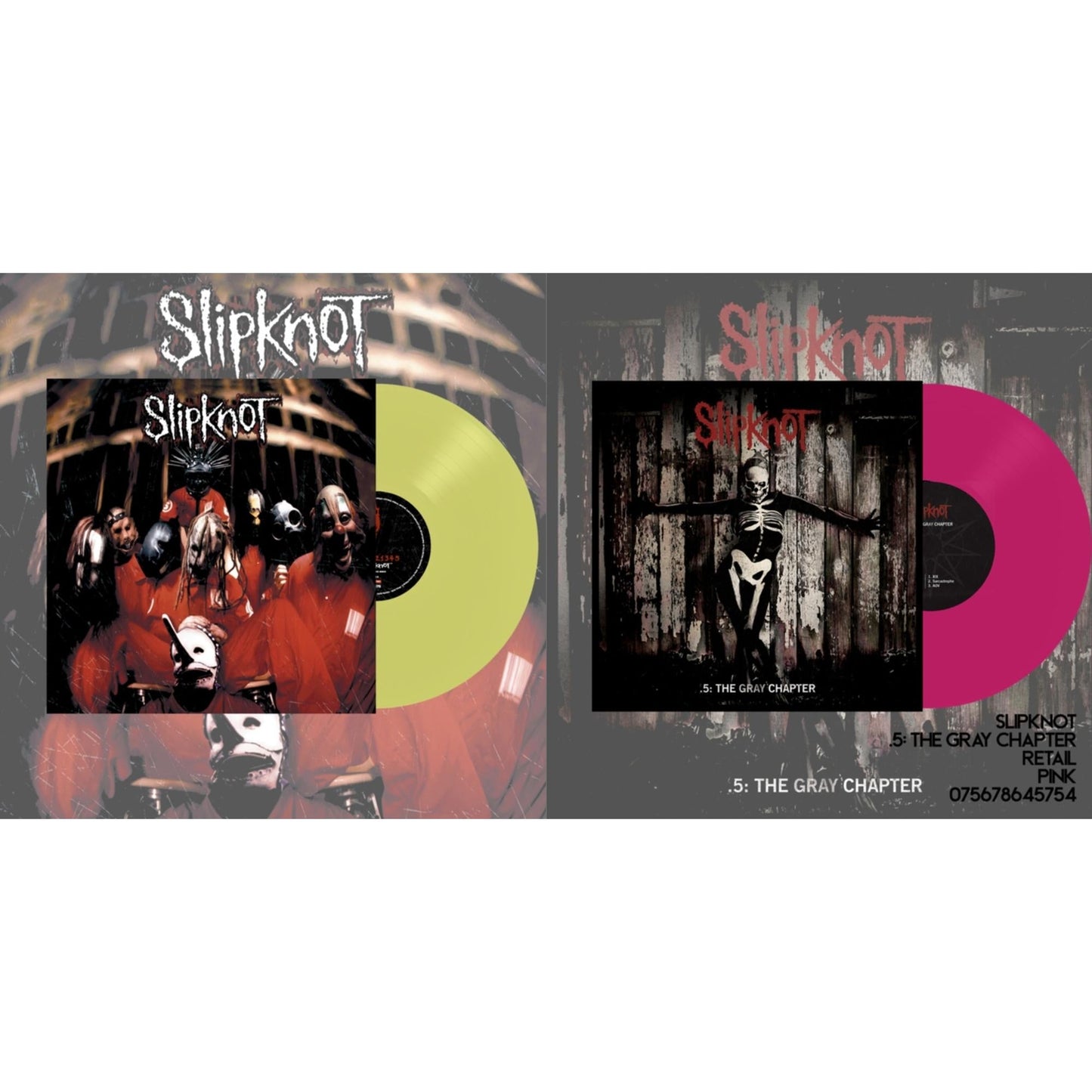 Slipknot (Lemon LP Vinyl) & .5: The Gray Chapter (X) (Pink Vinyl/2LP)