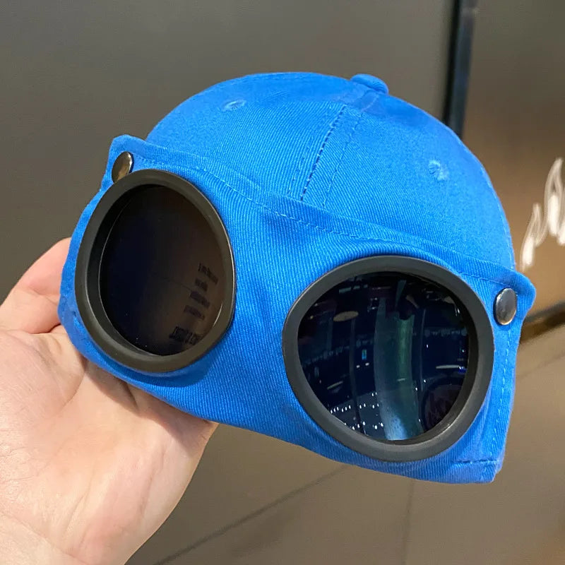 Personality Aviator Hat Women Men Summer Glasses Baseball Cap Unisex Sunglasses Cap Fashion Boys Girls Cap Baseball Cap - Premium from Lizard Vigilante - Just $30.99! Shop now at Lizard Vigilante