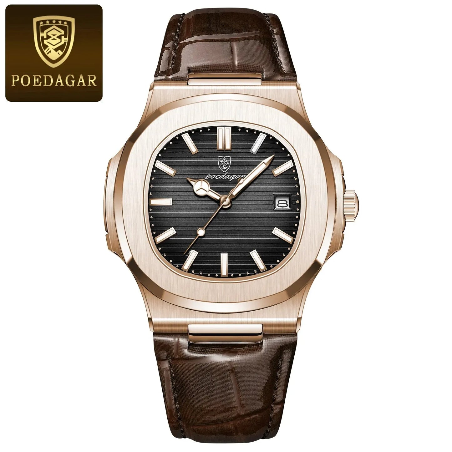 POEDAGAR Top Luxury Square Man Watch – Stylish, Functional, and Durable - Premium watch from dsers - Just $22.99! Shop now at Lizard Vigilante