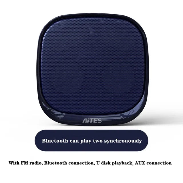 Shop Wall-mounted Bluetooth Speaker TWS Interconnection Built-in 4400 MAh Battery Boom Box Wireless 3D Surround Stereo Subwoofer