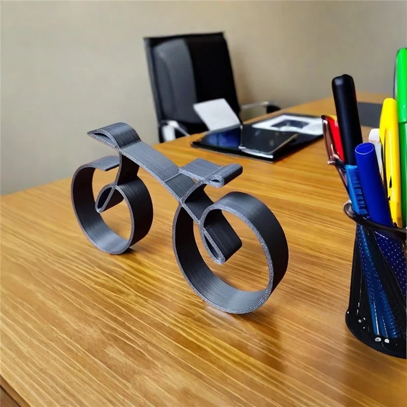 RALCA-Simple Bicycle Sculpture Indoor Desktop Decor Frame Home Decor Side Table Statue Bicyclist Gift Art Wall Decor