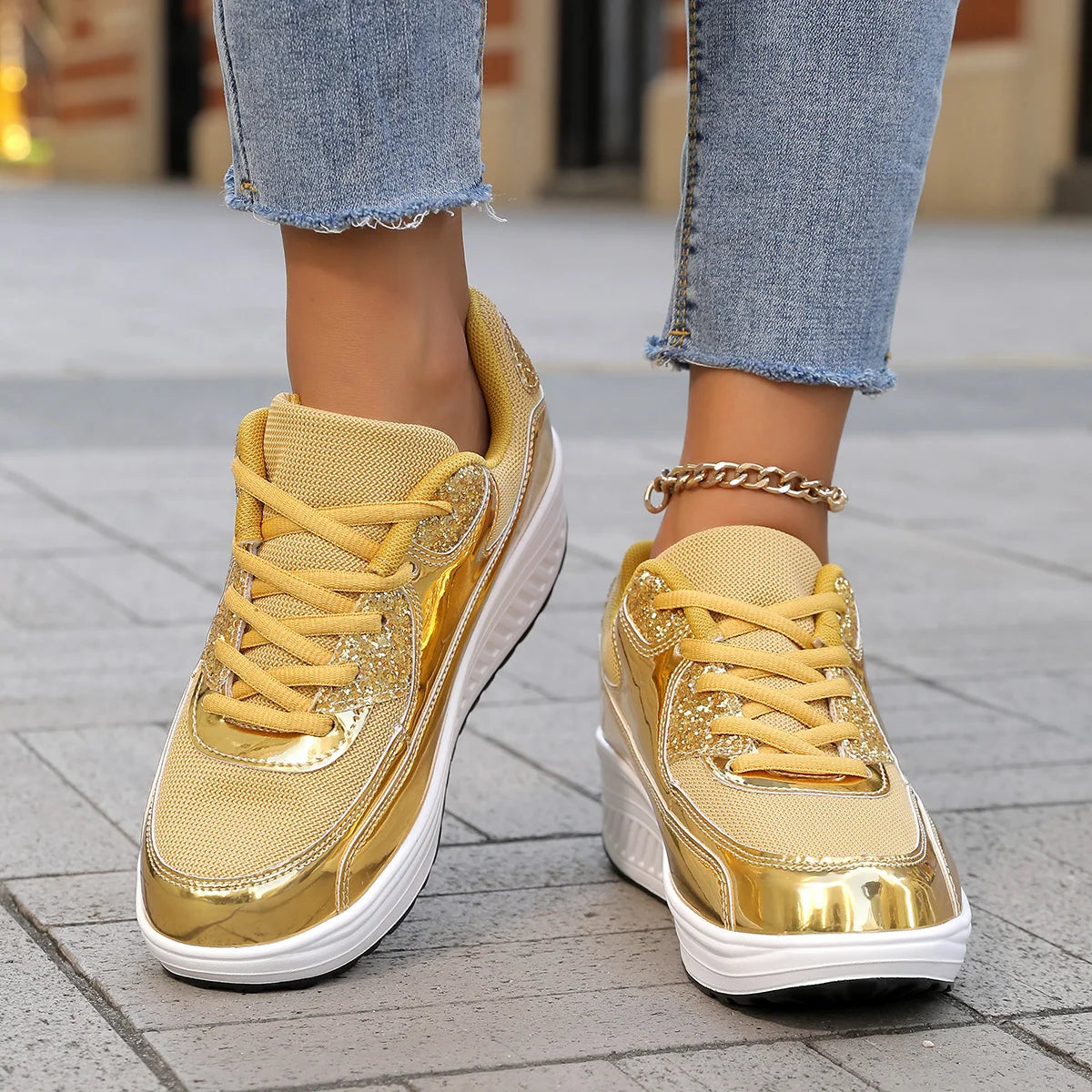 Shockwave Siren Platform Sneakers 2025 – Thick-Soled Rebel Wedge Edition