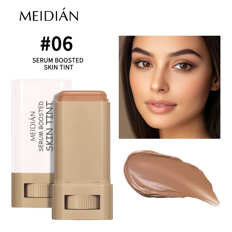 Stick Foundation Balm Brighten Skin Tint Foundation Stick Smooth Plumper Hight Coverage Travel Bronze Foundation Stick Makeup