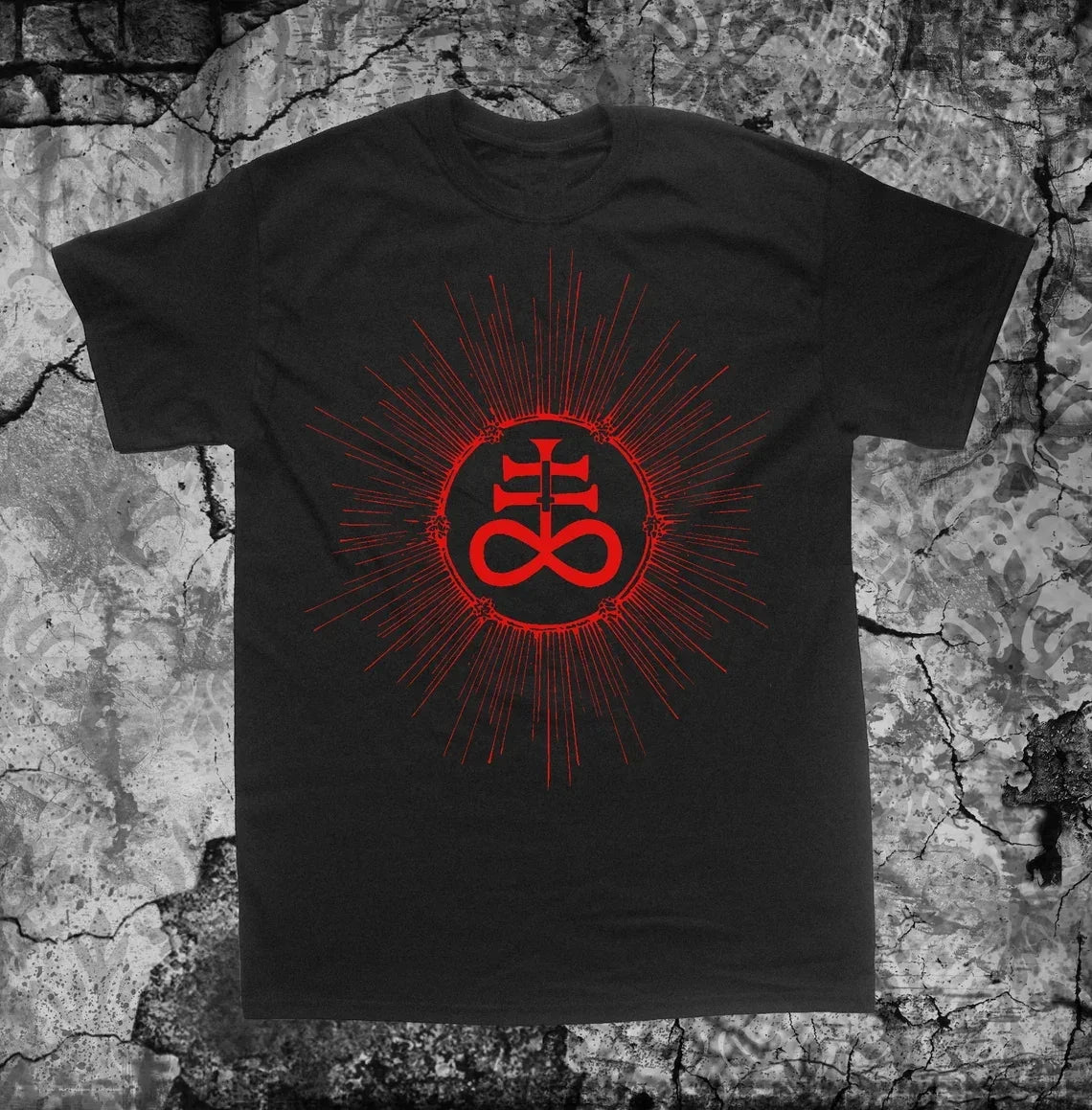 “GOAT MODE: Leviathan Cross Chaos Tee” – Plus-Size Satanic Punk T-Shirt with Baphomet Pentagram & DIY Occult Vibes - Premium tee from dsers - Just $14.99! Shop now at Lizard Vigilante