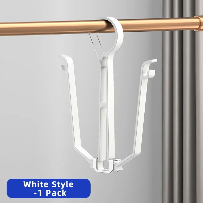 Household Shoes Drying Rack Balcony Foldable Shoe Hanger Clothing Hook Sneaker Rack Home Storage Lundary Tools